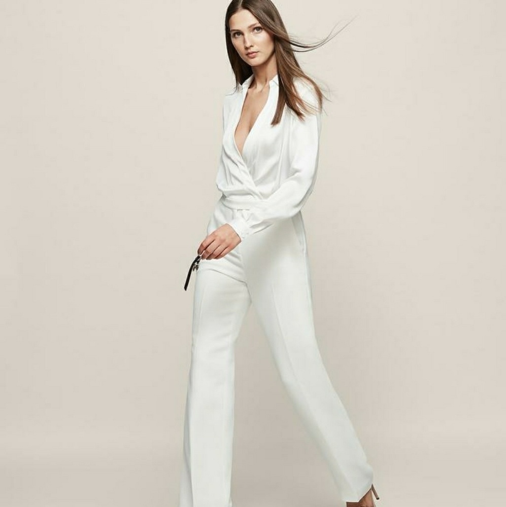 New w/ tags - Reiss Imie Jumpsuit - White